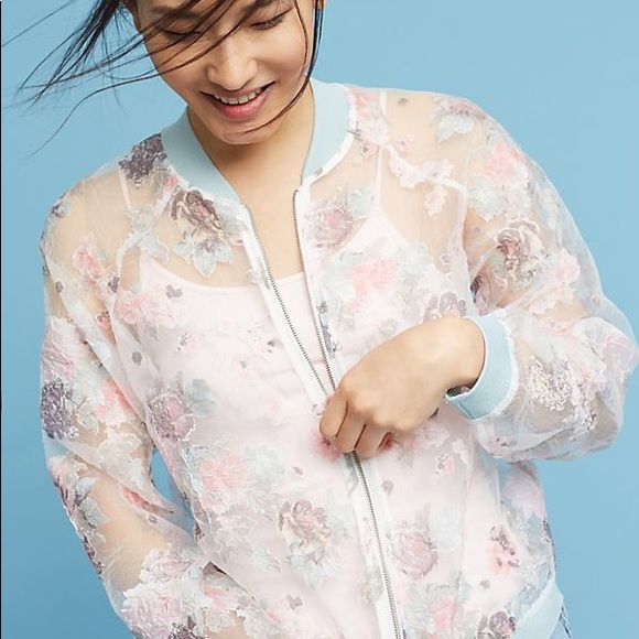Maeve Jackets & Blazers - Anthropologie sheer jacket by Maeve.